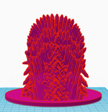 jeu trônes l'ours pinshape allumée gucci l'épée fer repasser trône game of thrones 3d print model - Mito3D