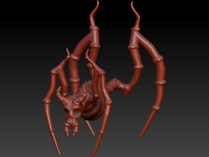 spider demon pinshape character-modeling-contest 3d print model horror creepy 3d print model - Mito3D