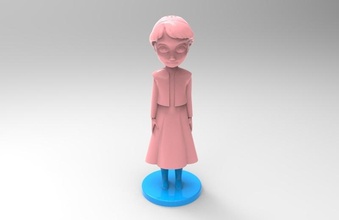 elsa salt shaker pinshape character-modeling-contest salt-shaker 3d print model - Mito3D