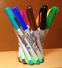 coroa 12 caneta ultra fina canetas pinshape sharpie personalizado 3d print model - Mito3D