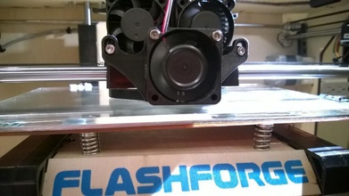 flash forge ventilador refrigeração duto pinshape 3d design 3d print model - Mito3D