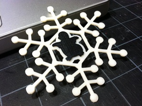 penguin snowflake pinshape 3d-design 3d print model - Mito3D