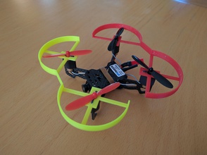 spcmaker 90x quadcopter prop guardie pinshape quad 3d print model - Mito3D