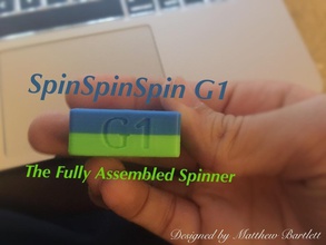 spinspinspin bearing-less fidget spinner pinshape 3d-design 3d print model - Mito3D