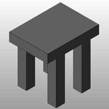 tableau pinshape table 3d print model - Mito3D