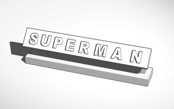 superman secretária decoração pinshape personagem modelagem concurso divertido líquido arrefecimento balcão arte 3d print model - Mito3D