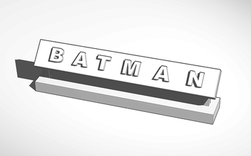 batman bureau décor pinshape caractère modélisation concours cool facile amusant décoration 3d print model - Mito3D