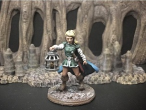 wenda novice adventurer 28mm heroic scale pinshape boardgames boardgame tabletop wayfarer pathfinder dungeons dragons fairytale roleplaying rpg miniatures miniature 28mmscale fantasy character-modeling-contest 3d print model - Mito3D