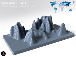 solidatafy sites patrimoine pinshape l'unesco planète modèles liquide conception info terre données art 3d print model - Mito3D