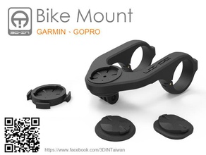 suporte montagem bicicleta pinshape i phone garmin mount gopro moto monte 3d print model - Mito3D