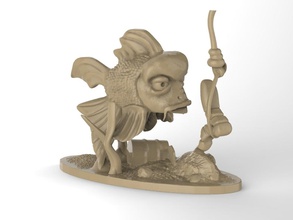 Fisch Wurm pinshape character modeling contest 3d print model - Mito3D