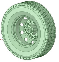 truck tyre pinshape character-modeling-contest tire-threaded rc-truck toy-truck 3d print model - Mito3D