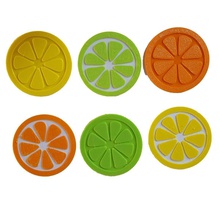 agrumi fetta coaster pinshape bevanda filaflex ghepardo ninjaflex calce limone arancione 3d print model - Mito3D