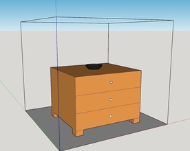 basic drawer pinshape printing3d table 3d print model - Mito3D