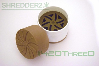 sdentato herb grinder shredder 20 beta pinshape erbaccia smerigliatrice 420threed 420 disegno 3d 3d print model - Mito3D