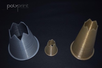 jumbo scala in grado alimentare l'ugello tubazioni borse pinshape disegno 3d 3d print model - Mito3D