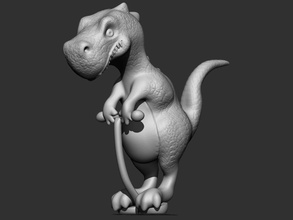 salto rex pinshape divertente giocattolo dino dinosauro t 3d print model - Mito3D