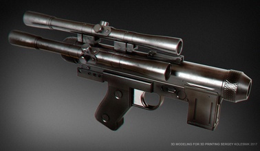 se 14c pistola blaster pinshape starwars replica cosplay oggetti scena starwarsweapons rogie 3d print model - Mito3D