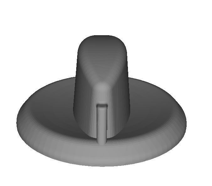button oven pinshape hob button- 3D print model - Mito3D