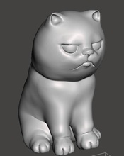 nokhook gato preto pinshape personagem modelagem concurso 3d print model - Mito3D