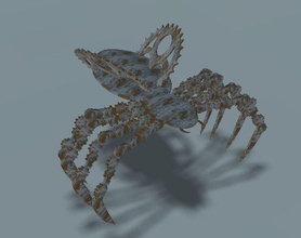gearantula pinshape cog engranaje modelo araña carácter modelado concurso 3d print model - Mito3D
