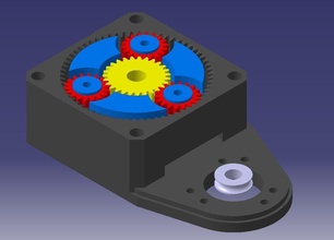 nema23 riduttore epicicloidale montaggio encoder 3333 gear reduc pinshape disegno 3d 3d print model - Mito3D