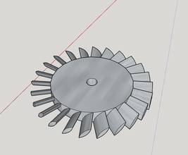 jet hoja pinshape cuchillas jetengine Diseño 3d 3d print model - Mito3D