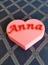 coração cachet pinshape valentine caixa presente 3d print model - Mito3D