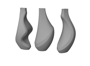 vases decoration pinshape homeliving vase 3d print model - Mito3D