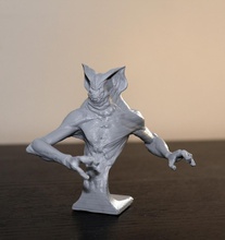 demone pipistrello pinshape alien monster bat deamon carattere modellazione concorso 3d print model - Mito3D
