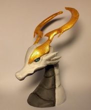 final fantasy dragon busto pinshape fantasía juegos azar dragón 3d print model - Mito3D