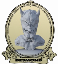 desmond demonio pinshape carácter modelado concurso divertido miedo 3d print model - Mito3D