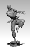 mamang master silat pinshape figures action character-modeling-contest martial-art 3d print model - Mito3D