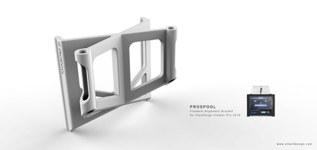 flashforge yaratıcısı pro 2016 prospool filament hizalama aparatı pinshape wanhao ctc monoprice ffcp tasarımcı 2017 biriktirme tutucu yükseltme 3d tasarım 3d print model - Mito3D