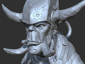 alien space marine pinshape character-modeling-contest 3d print model - Mito3D