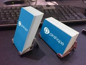 negocio titulares tarjeta pinshape titular negocios 3d print model - Mito3D