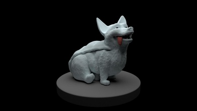 pane puro pinshape cane purebread corgi carattere modellazione concorso 3d print model - Mito3D
