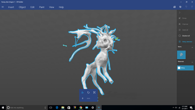 fantasy deer dragon pinshape character-modeling-contest wild loyal gentle fancy weird creature 3d print model - Mito3D