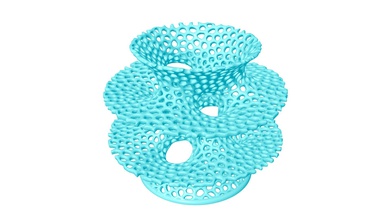 voronoi costa big vase pinshape decor protonik surface minimal 3d print model - Mito3D