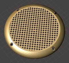 speaker grill lautsprecher gitter 75mm pinshape 3d-design 3d print model - Mito3D