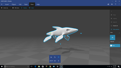 short shark pinshape character-modeling-contest fish alien flipper animal animals creature sea sharks 3d print model - Mito3D