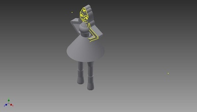 amy orijinal karakter pinshape heykelcik poly düşük minyatür çizgi film Film Yarışması tasarım oyuncak lowpoly temel Reis modeli 3d print model - Mito3D