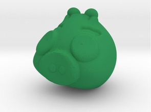 green piggy 3 pinshape pig angry birds angrybirds angrybird 3d print model - Mito3D