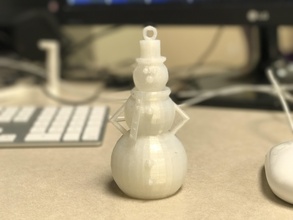 christmas snowman led option pinshape led-snowman christmas-ornament ornament snow-man character-modeling-contest 3d print model - Mito3D