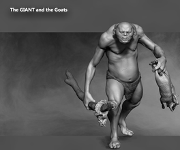 giant goats pinshape zbrush primitive troll character-modeling-contest 3d print model - Mito3D