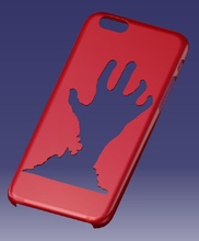 iphone 6s mão caso pinshape 3d print model - Mito3D