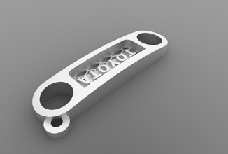 fj cruser key chain pinshape fj-cruser toyota keychain 3d print model - Mito3D