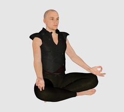meditation männliche pinshape 3d design 3d print model - Mito3D