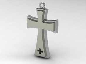 katholische katholisches Kreuz Anhänger pinshape orthodoxe Stücke 2 katholisch 3d print model - Mito3D