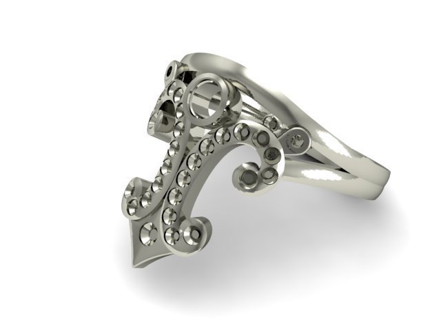 moda filigrana anello pinshape vittoriano classico in 3D print model - Mito3D